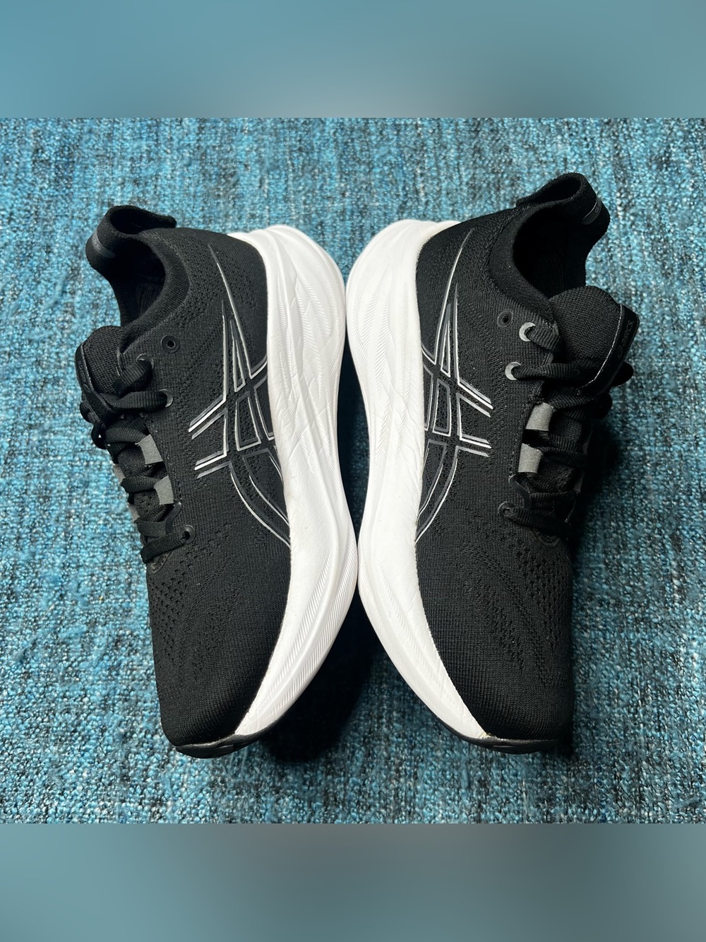 Asics Gel Nimbus 26 Running Shoes in Black White Women's Size 6.5 Sneakers - Picture 6 of 9